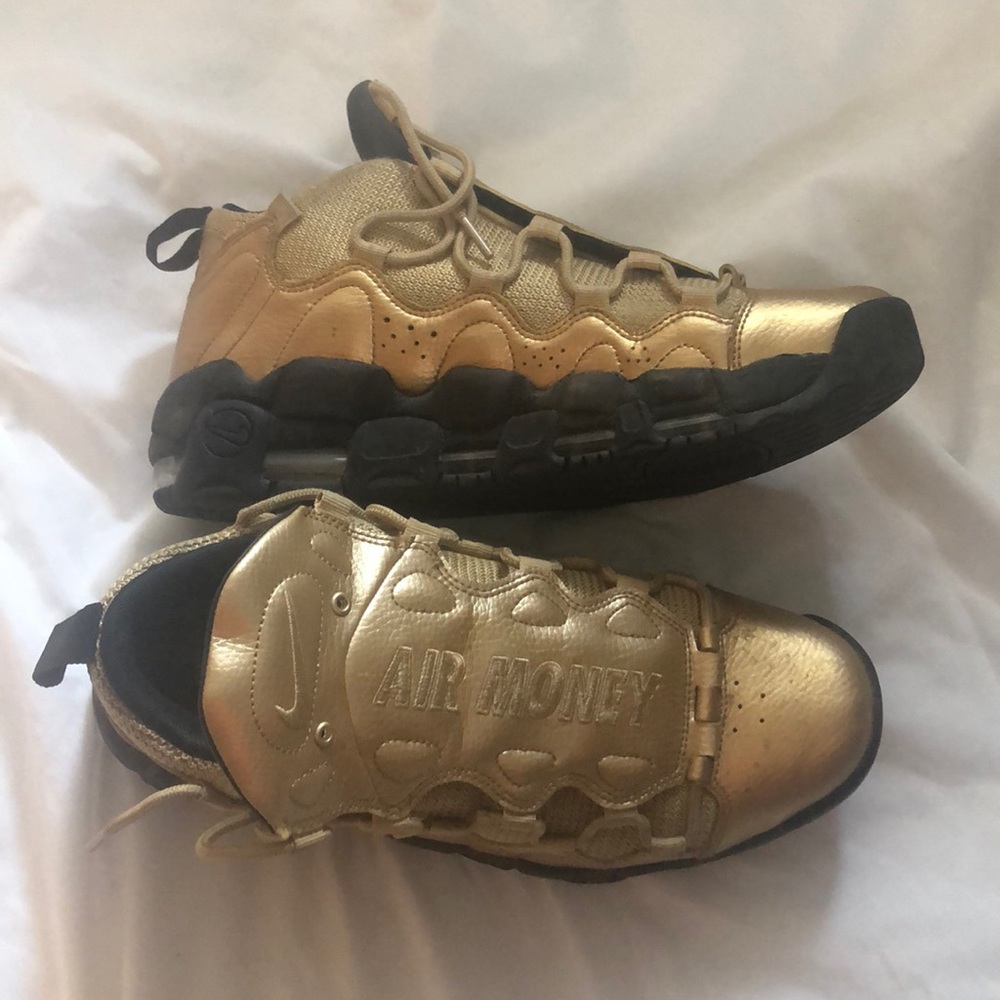 Gold Air Money Sneakers